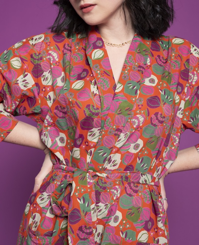 Kimono, Morgenmantel, Bademantel von Les Touristes Paris – 100% Baumwolle