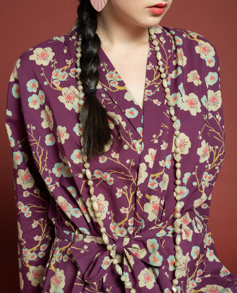 Kimono, Morgenmantel, Bademantel von Les Touristes Paris – 100% Baumwolle