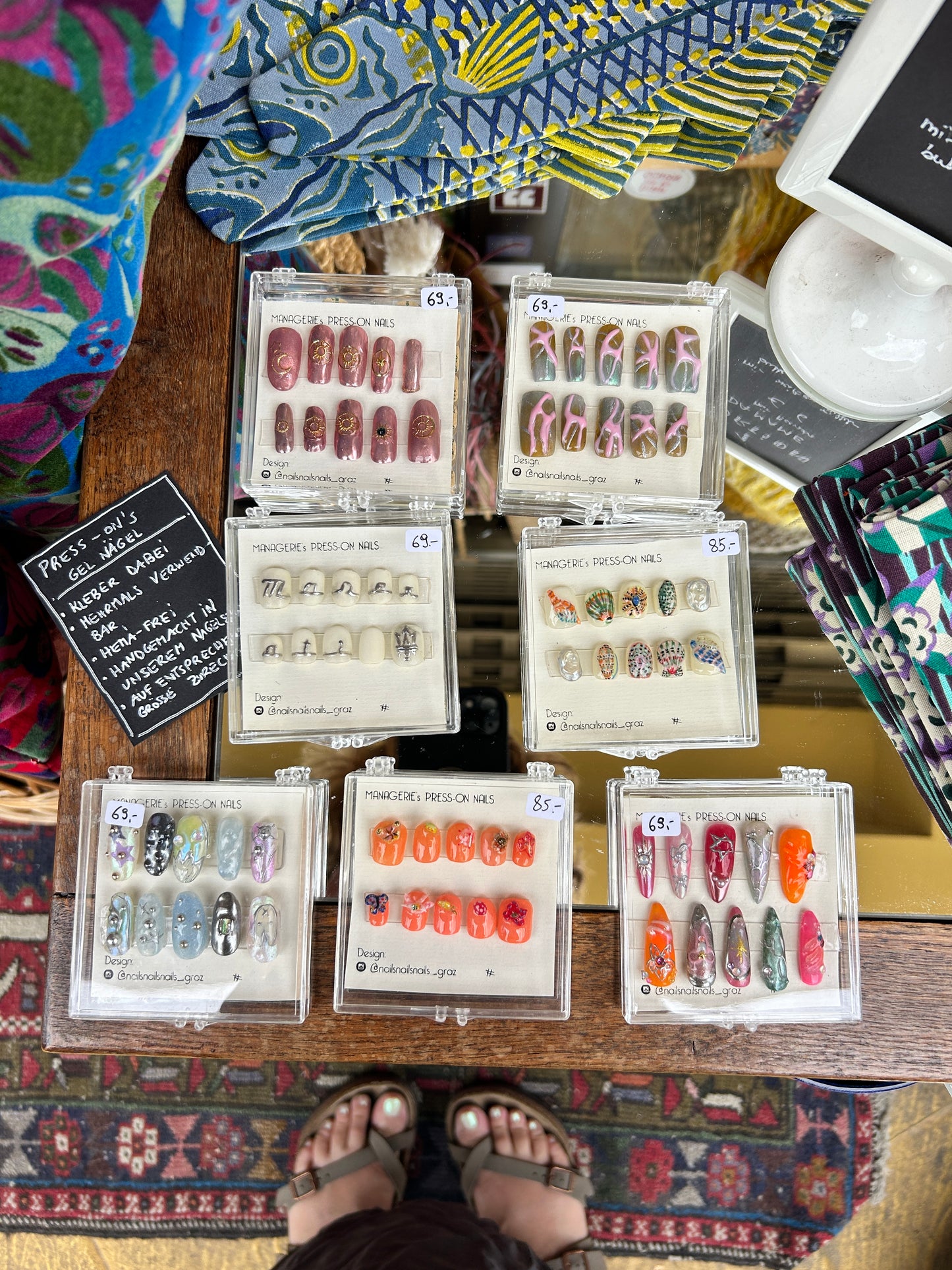 Set Press on Nails - handgemalt