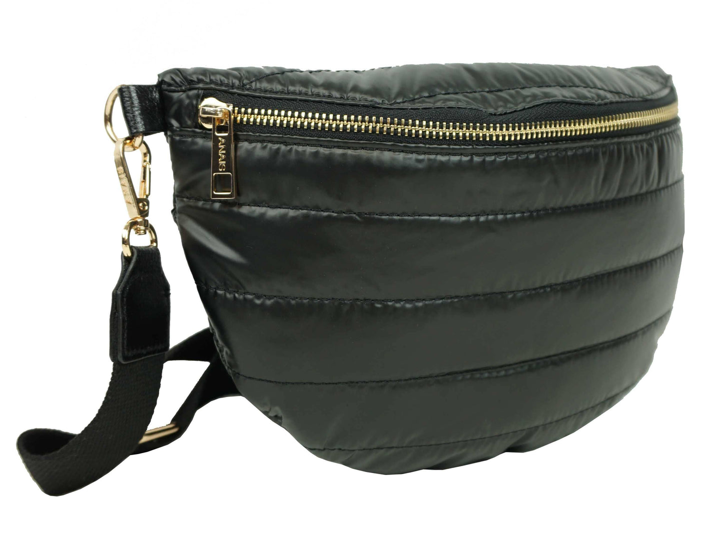 Gesteppte Gürteltasche Schwarz