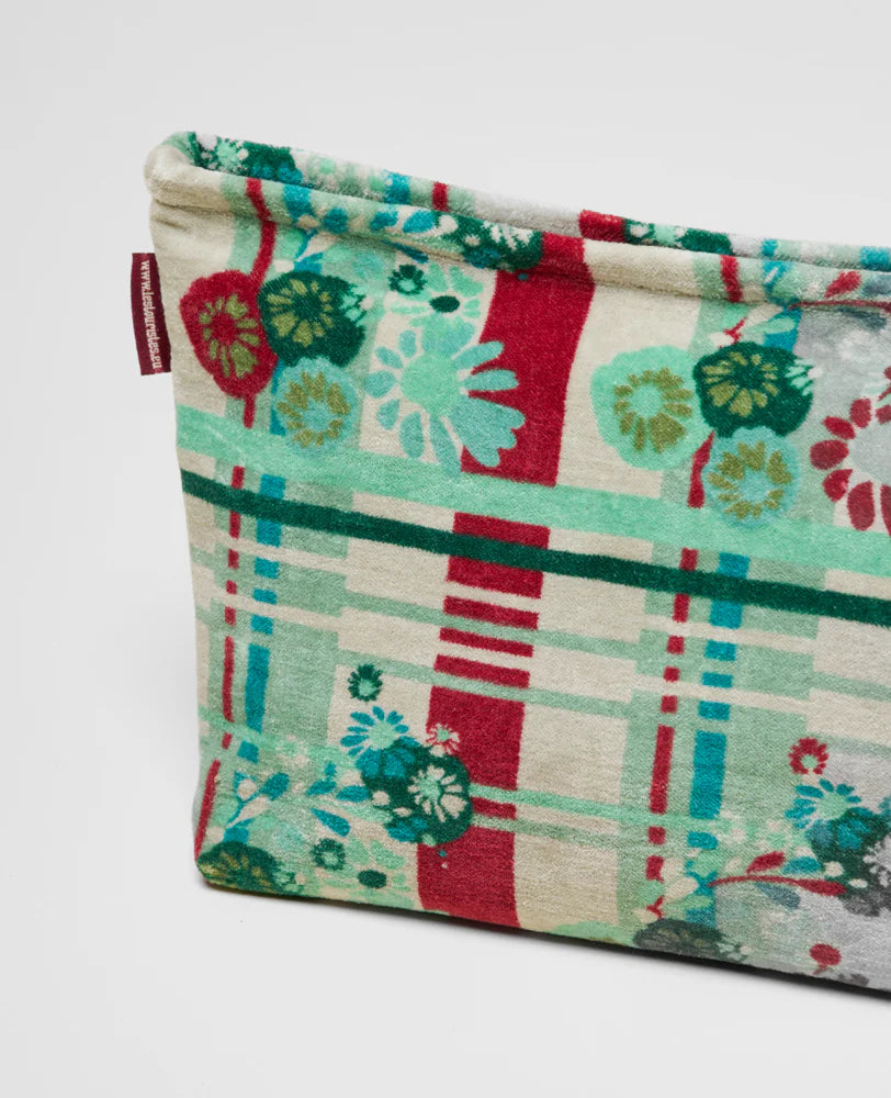 Kulturbeutel/Toiletttasche aus Baumwollsamt