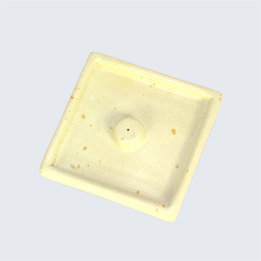 Quadratischer Räucherstäbchenhalter aus Speckstein
