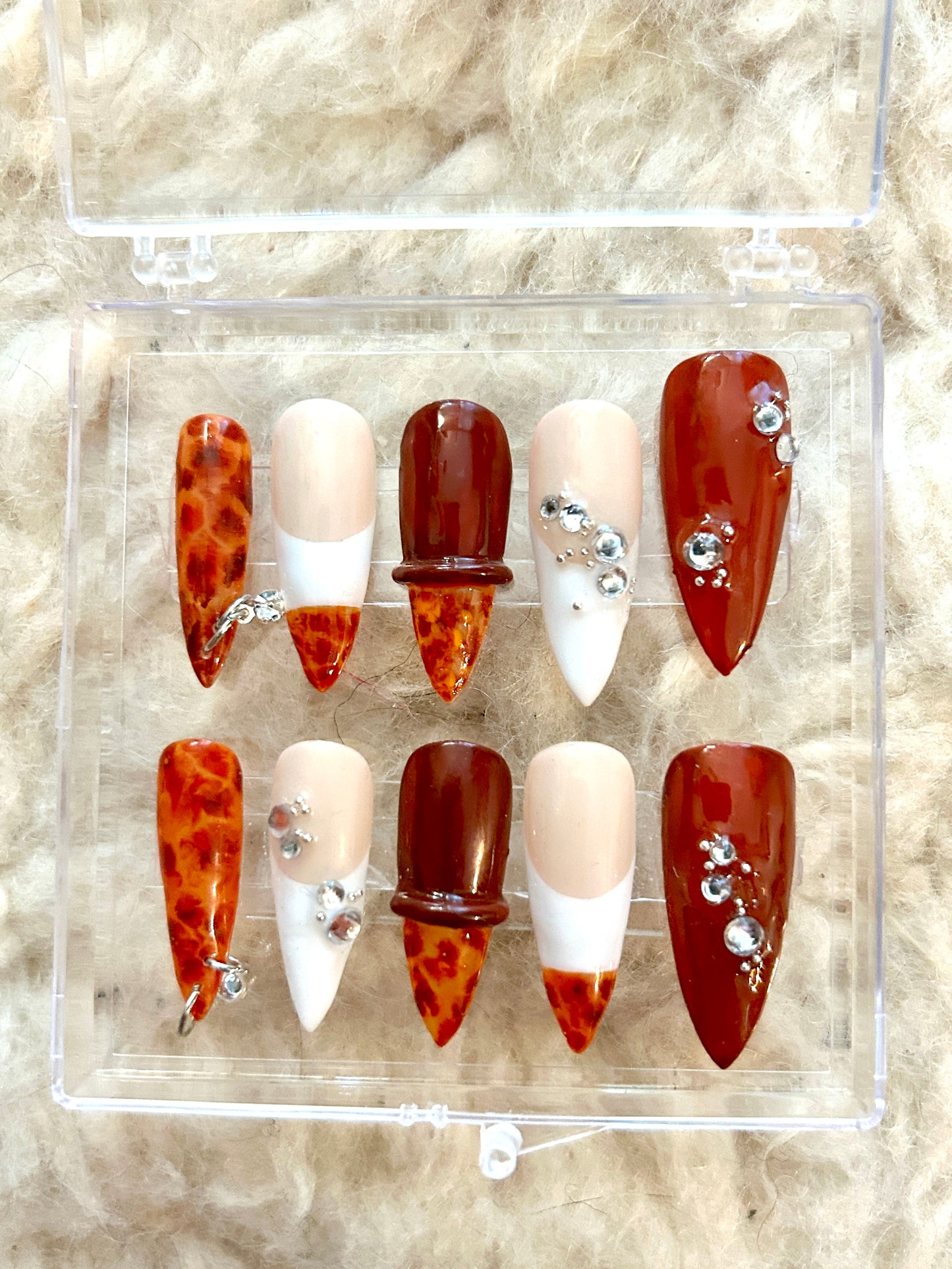 Set Press-On Nails - handgemacht von Ida