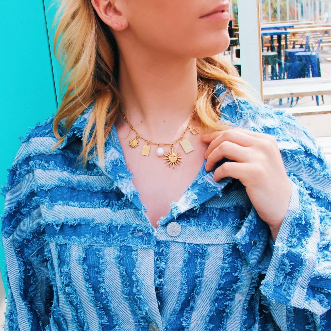 Charmkette „Follow the Sun“ — Gold