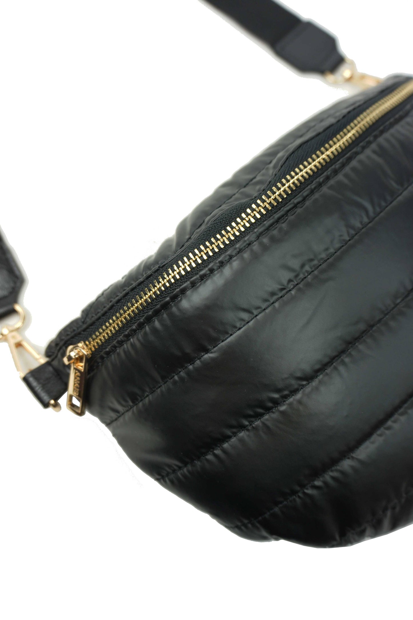 Gesteppte Gürteltasche Schwarz