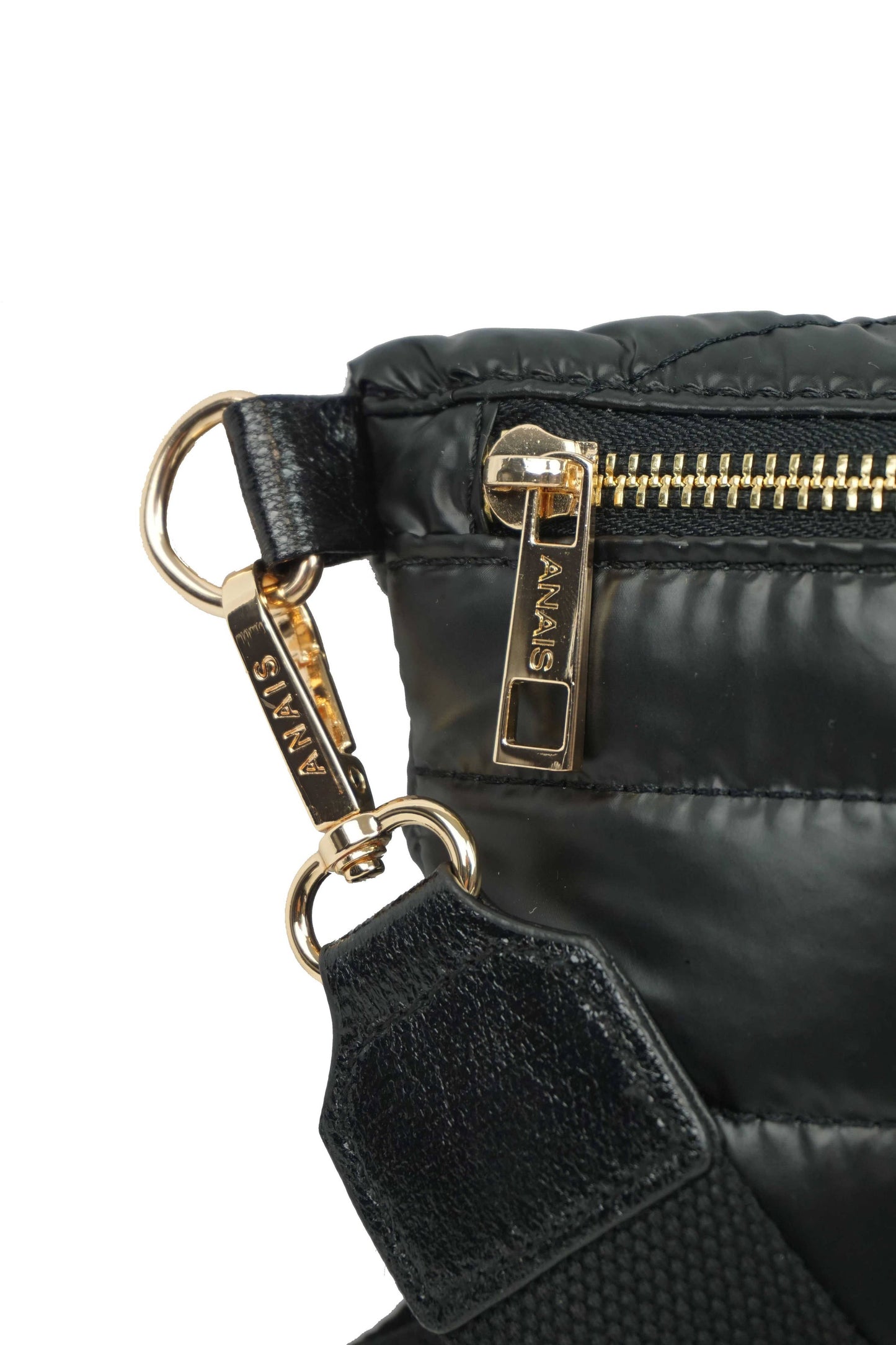 Gesteppte Gürteltasche Schwarz
