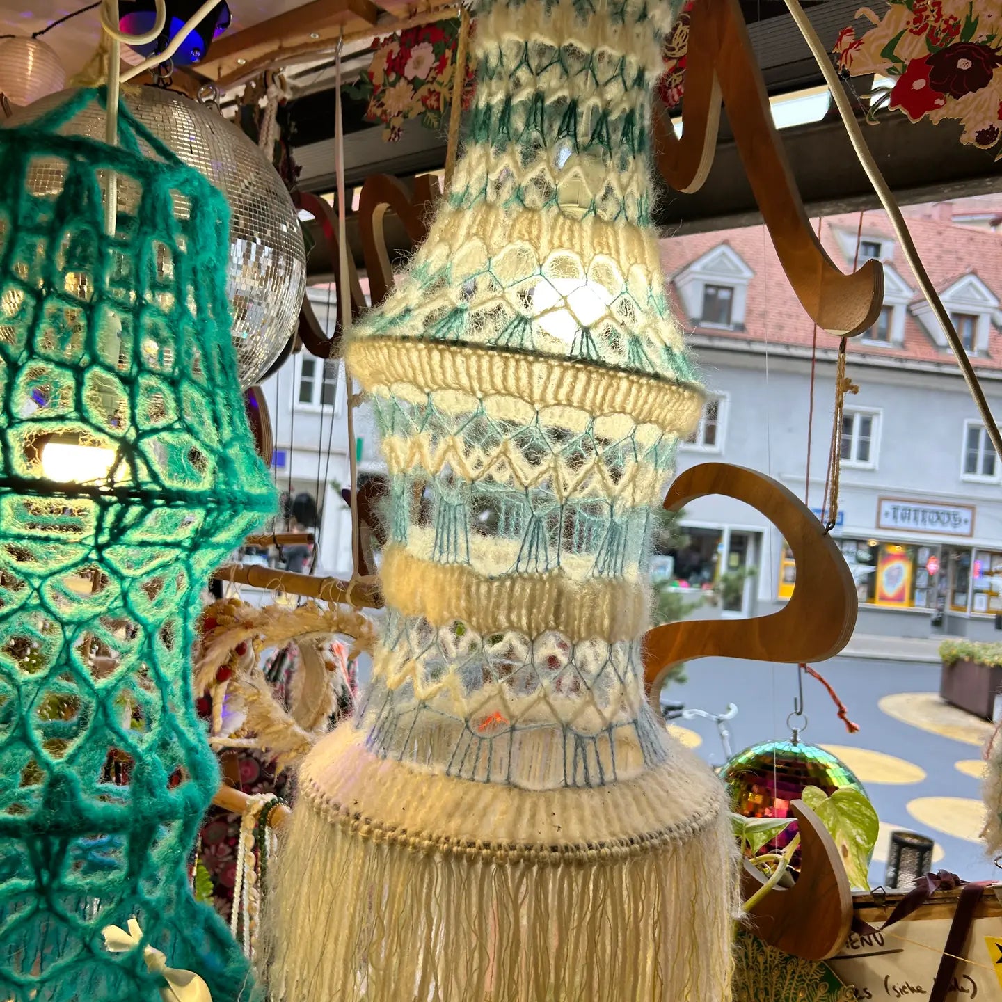 Lampenschirm für Pendelleuchte - handgemacht