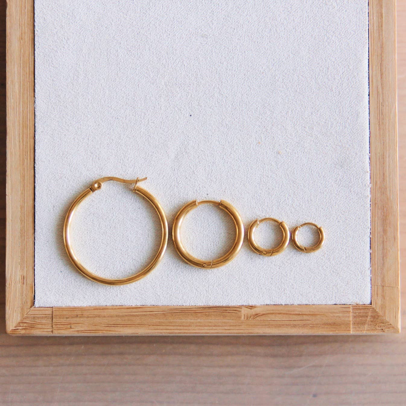 Hoops aus Edelstahl 30mm „Basic“ - Gold