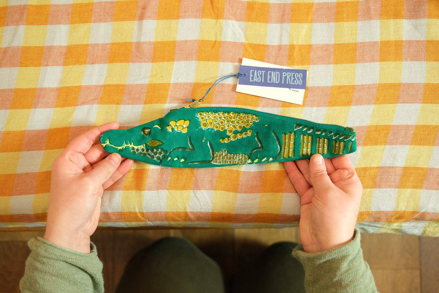 Tasche aus Alligatorleder