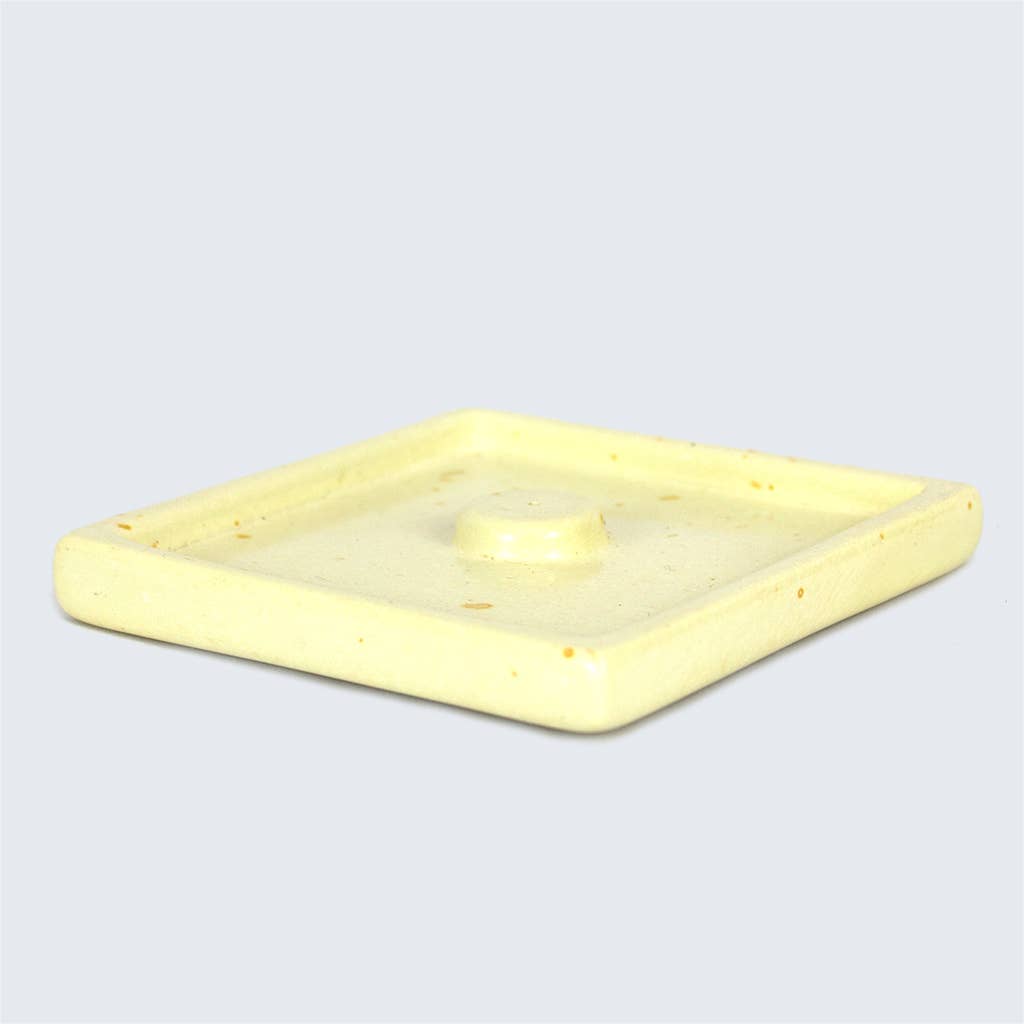 Quadratischer Räucherstäbchenhalter aus Speckstein