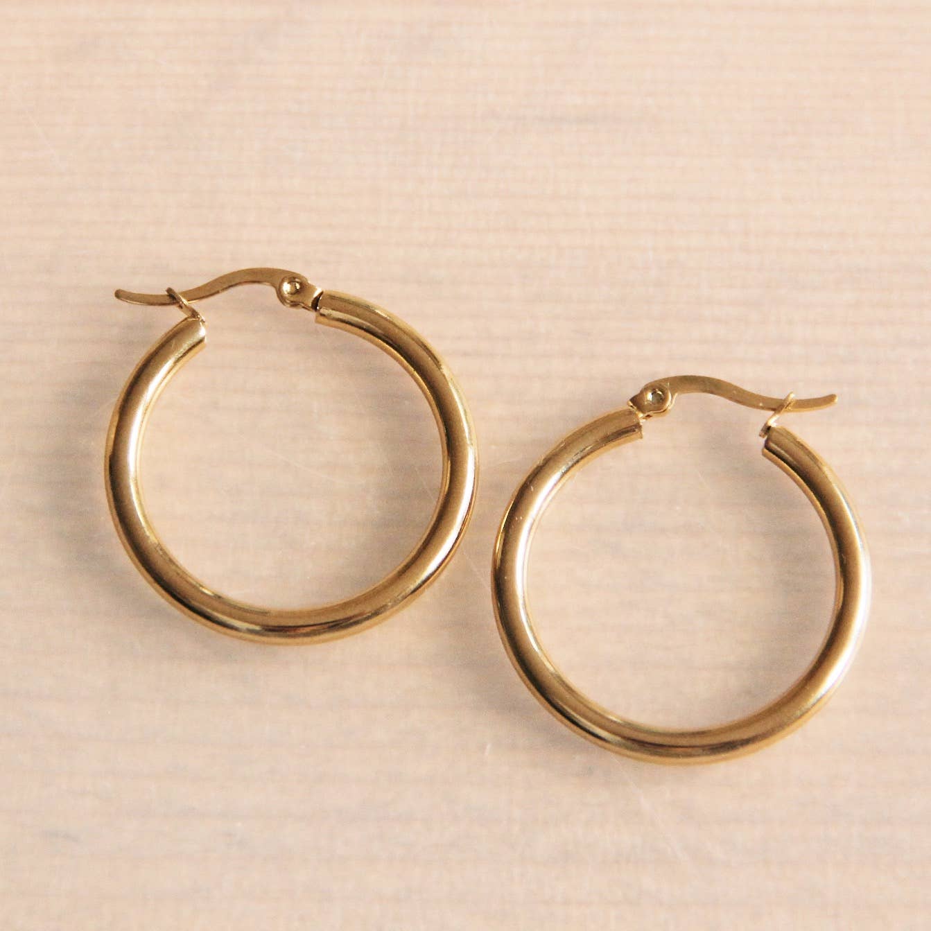 Hoops aus Edelstahl 30mm „Basic“ - Gold