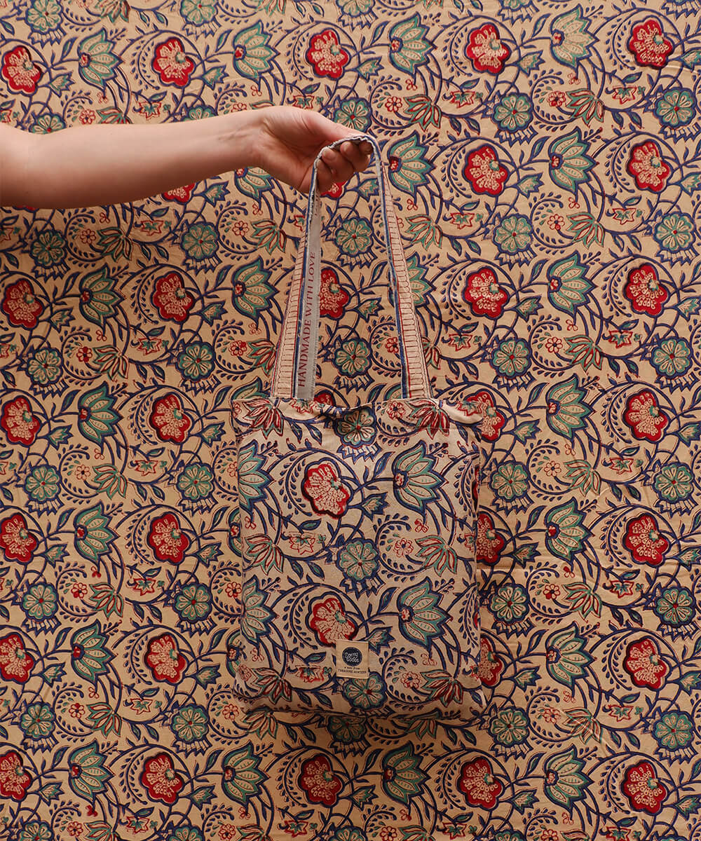 Doing Goods – Bluebell Single Plaid in Tragetasche