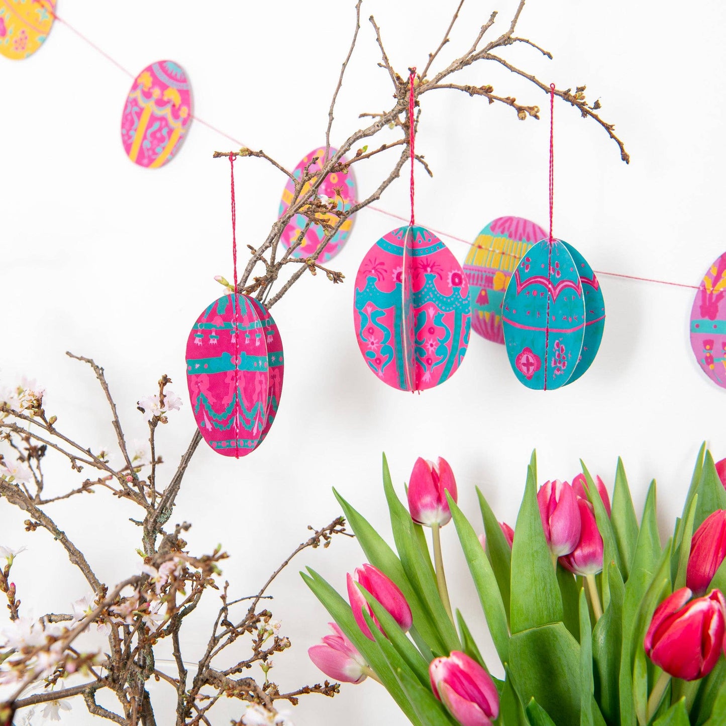 Osterei-Papierschmuck