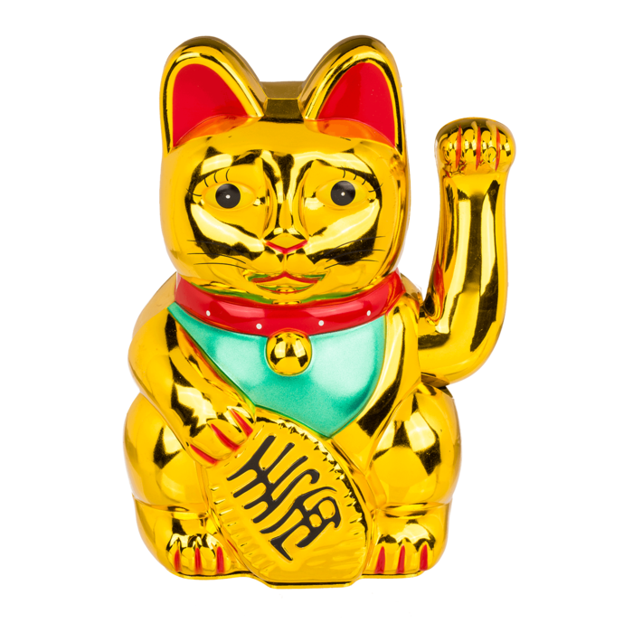 Goldene Winkekatze