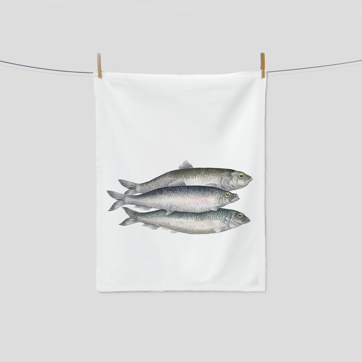 Geschirrtuch/Küchentuch mit Fischen