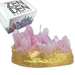 Kerze in Form eines Kristalls von Zen Den