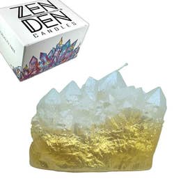 Kerze in Form eines Kristalls von Zen Den