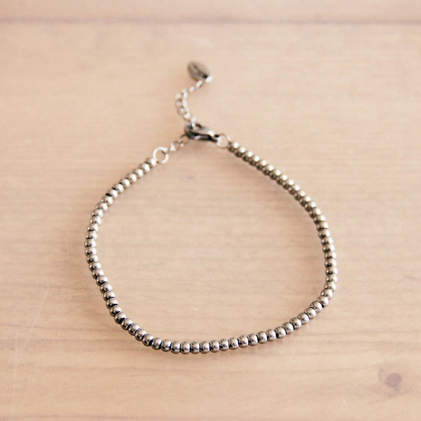 Stahlperlenarmband „Small“ - Silber
