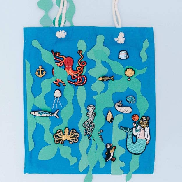 Brosche - Jakobsmuschel & Perle