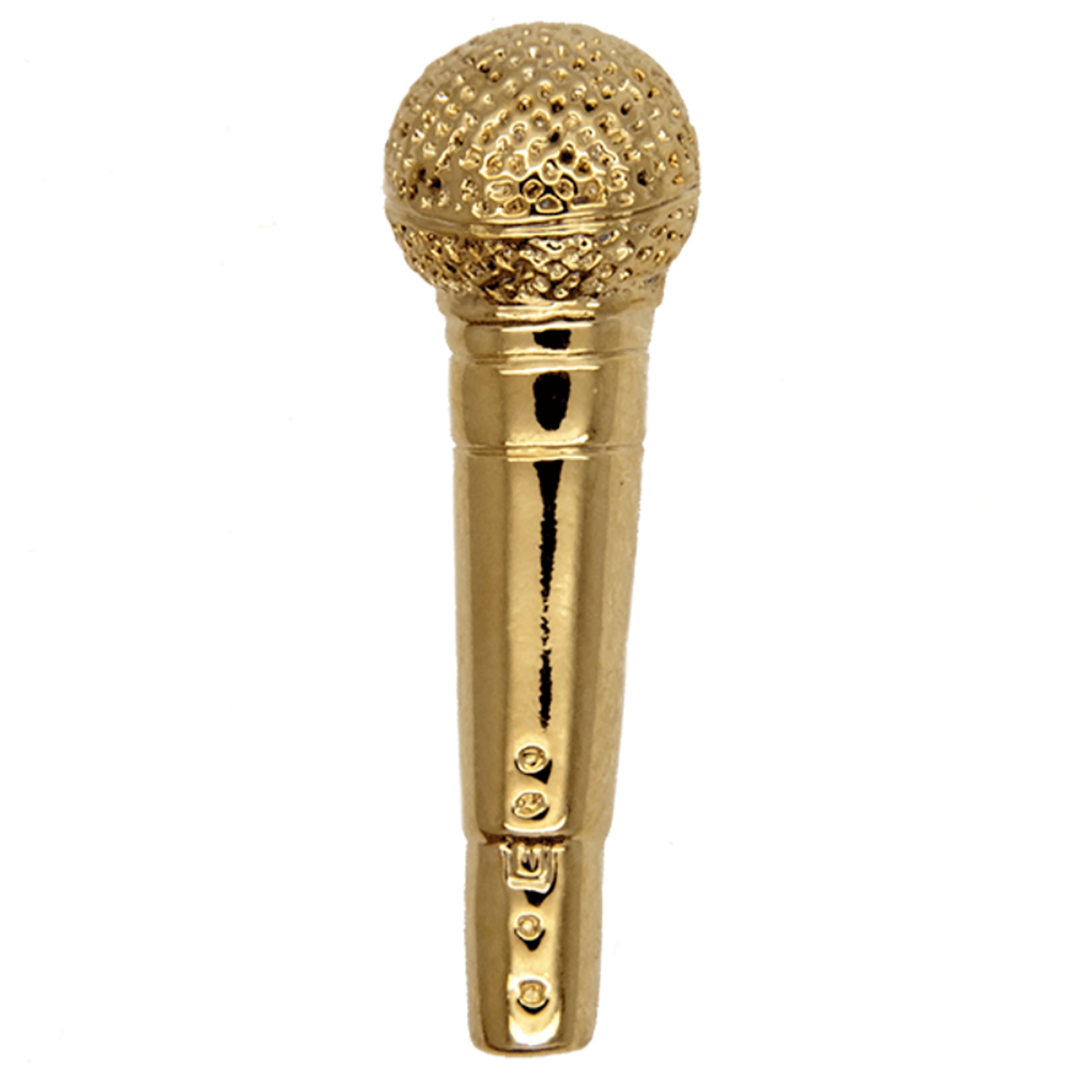 Mikrofon-Pin Gold