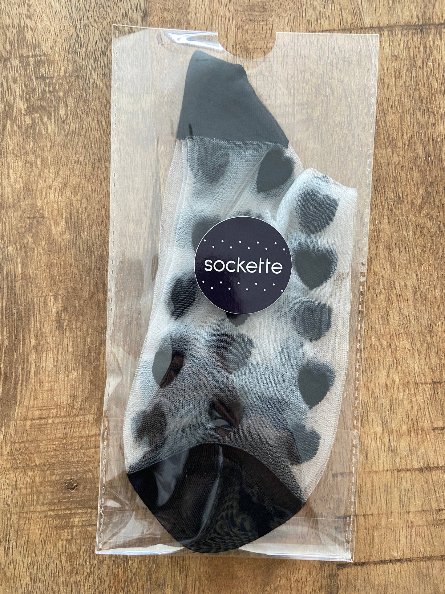 Schwarze Herzsocken - LAURE Söckchen