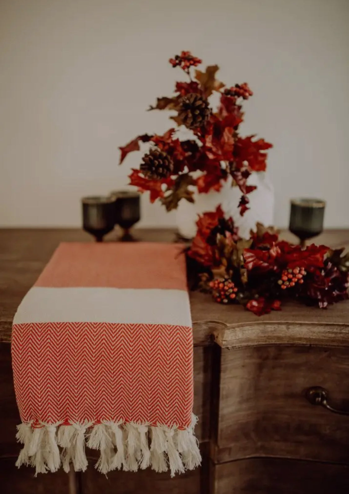 Hamamtuch/Saunatuch/Badetuch mit Fransen aus 100% Baumwolle