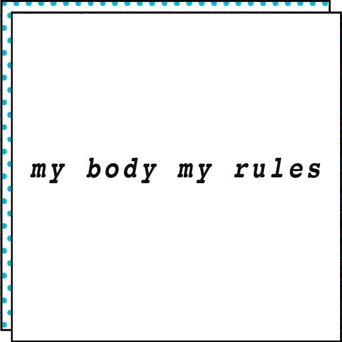 MY BODY MY RULES Tattoo (2er-Pack)