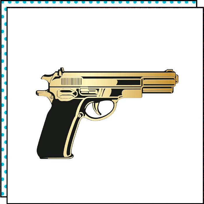 Das Golden Gun Tattoo (2er-Pack)