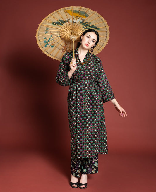 Kimono, Morgenmantel, Bademantel von Les Touristes Paris – 100% Baumwolle