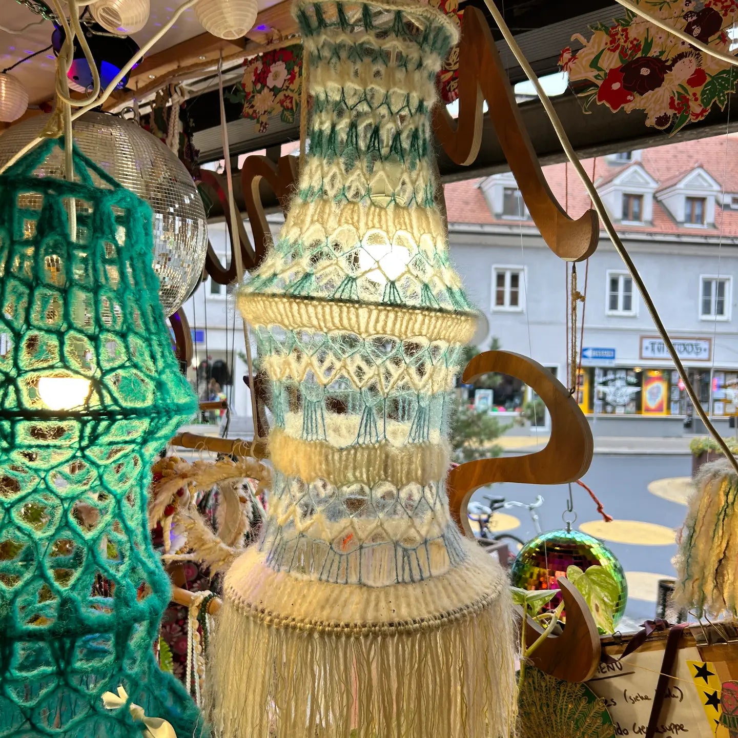 Lampenschirm für Pendelleuchte - handgemacht