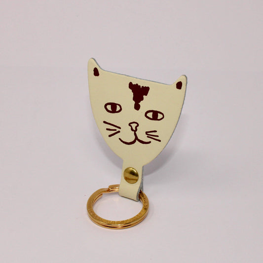 Katzen-Schlüsselanhänger: Cream