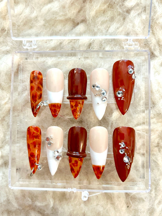 Set Press-On Nails - handgemacht von Ida