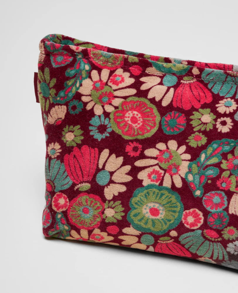 Kulturbeutel/Toiletttasche aus Baumwollsamt