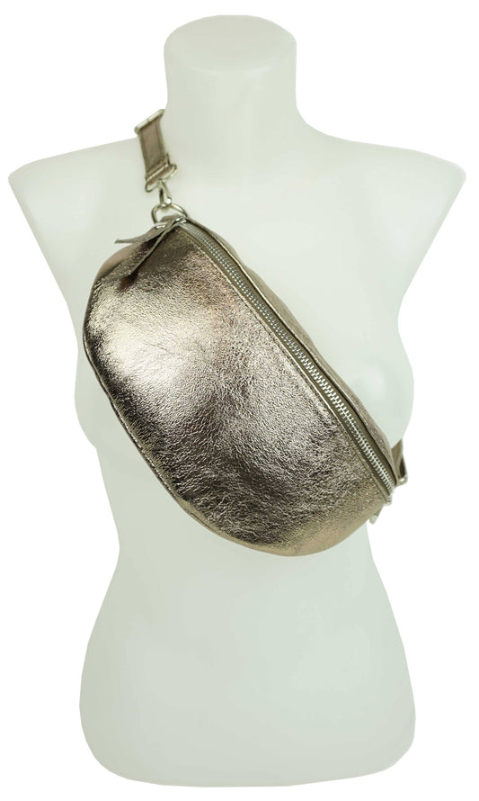Milla – kleine Gürteltasche, Farbe bronze