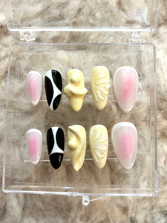 Set Press-On Nails - handgemacht von Ida