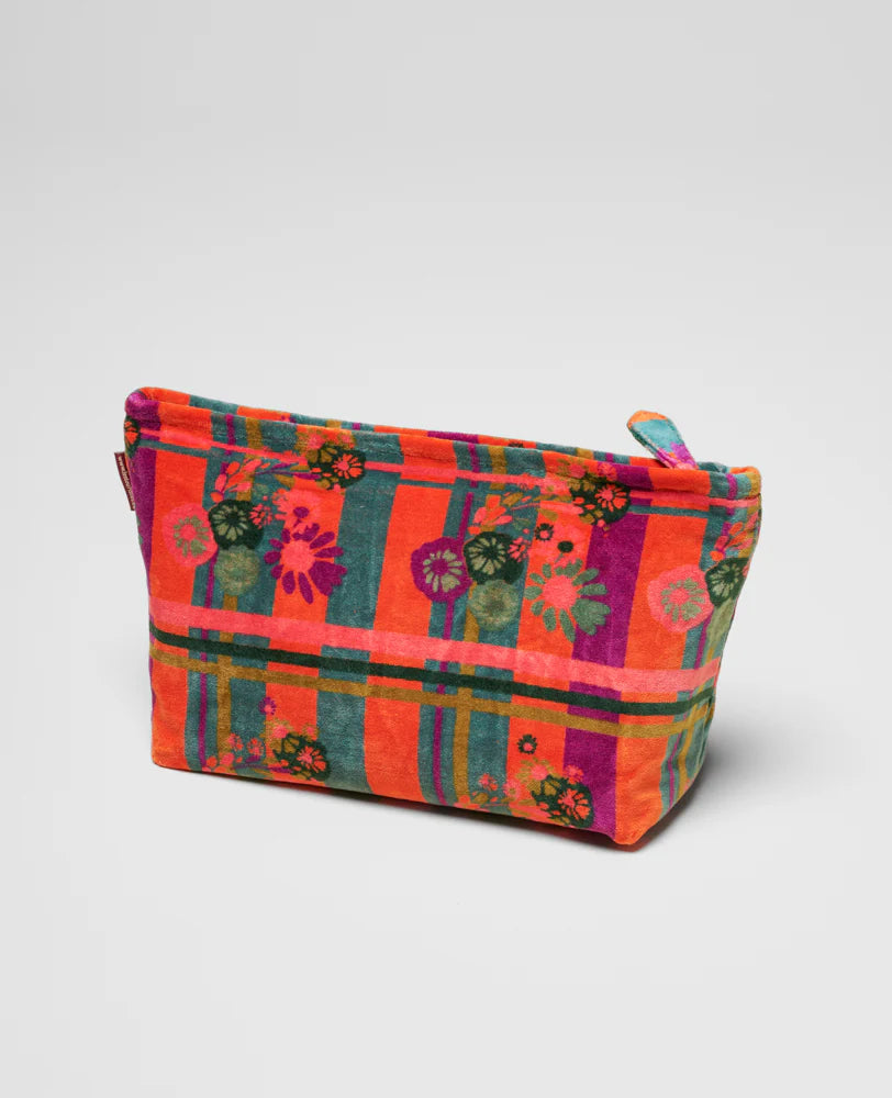 Kulturbeutel/Toiletttasche aus Baumwollsamt