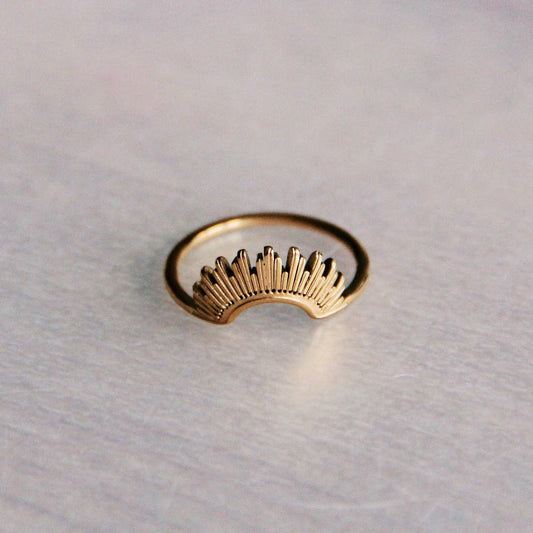 Edelstahlring SUNRISE - Gold