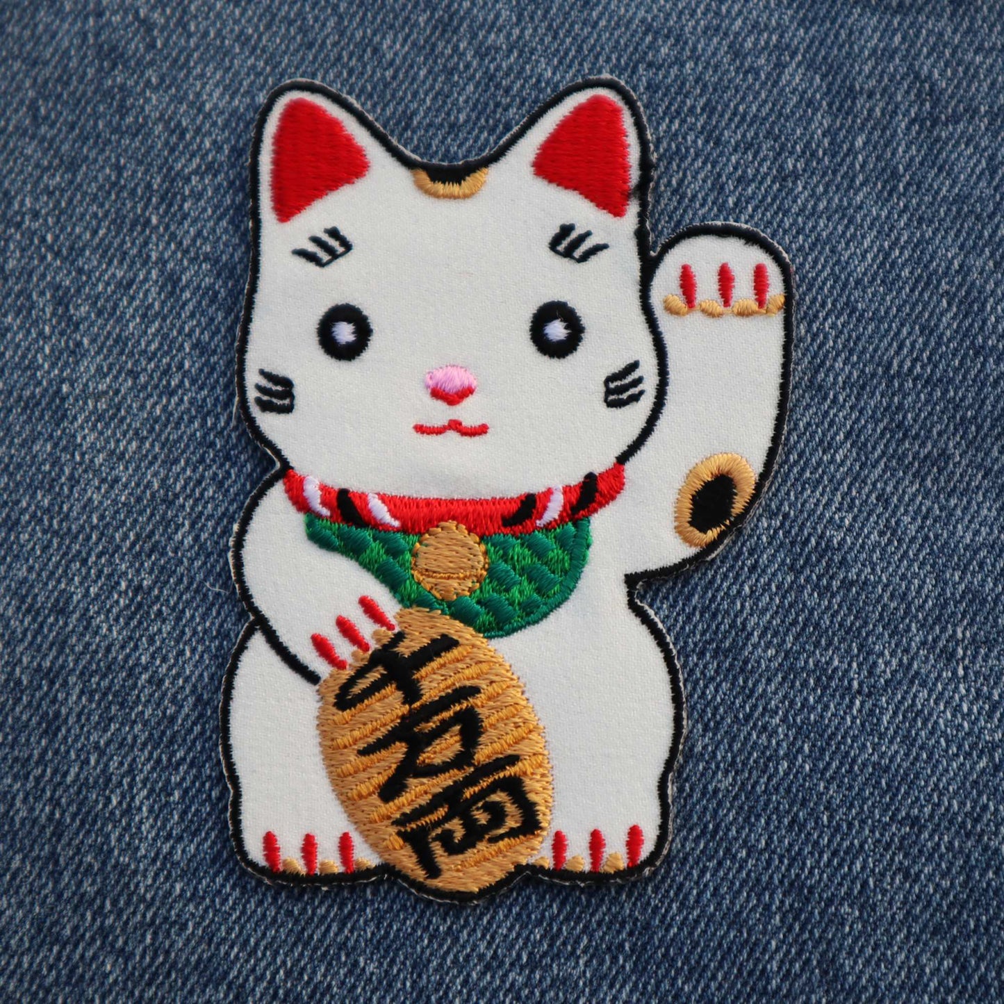 Aufnäher Winkekatze-Glückskatze Glücksbringer Patch