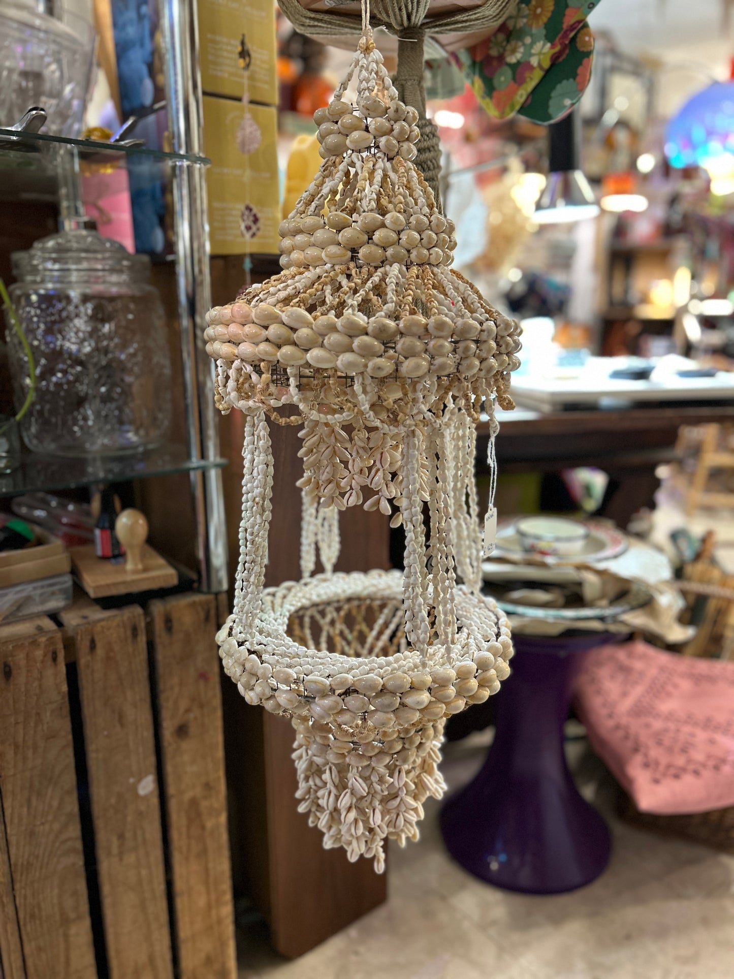 Muschel-Hängedeko im Boho-Stil – handgearbeitet