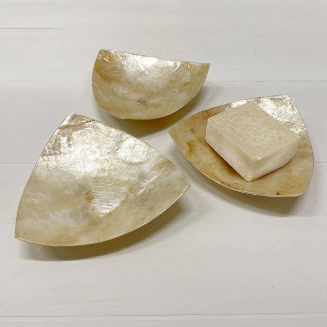 Schaaltje Schelp Capiz XS Gold: Stern