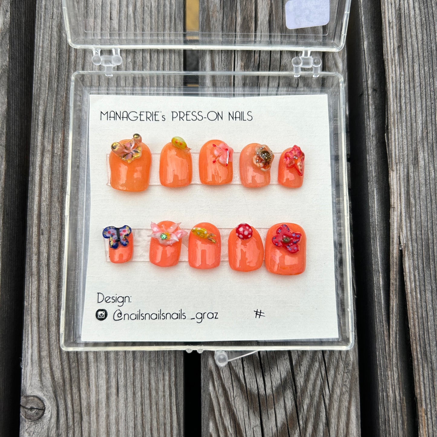 Set Press on Nails - handgemalt