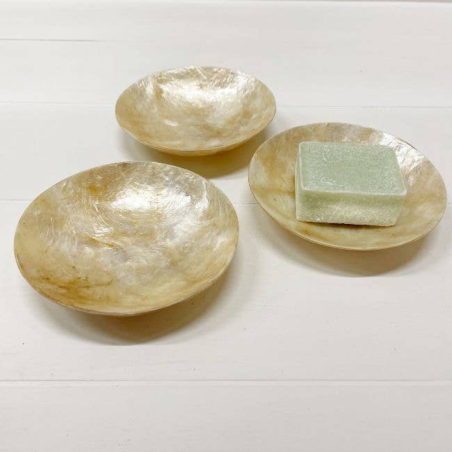 Schaaltje Schelp Capiz XS Gold: Stern