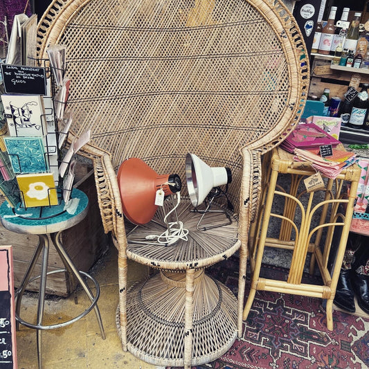 Vintage Peacock Chair / Pfauenstuhl aus Rattan