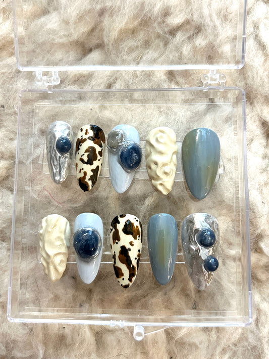Set Press-On Nails - handgemacht von Ida
