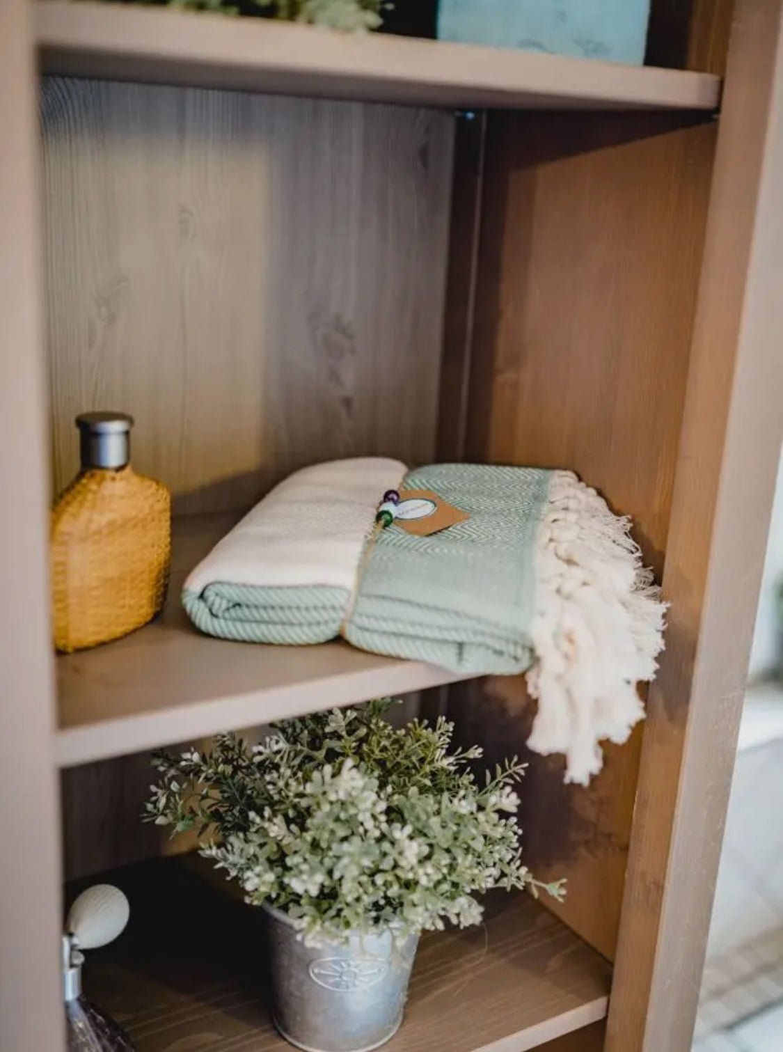 Hamamtuch/Saunatuch/Badetuch mit Fransen aus 100% Baumwolle