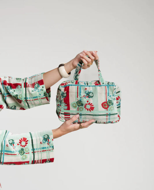 Kleine Samttasche von Les Touristes Paris – 100% Baumwolle