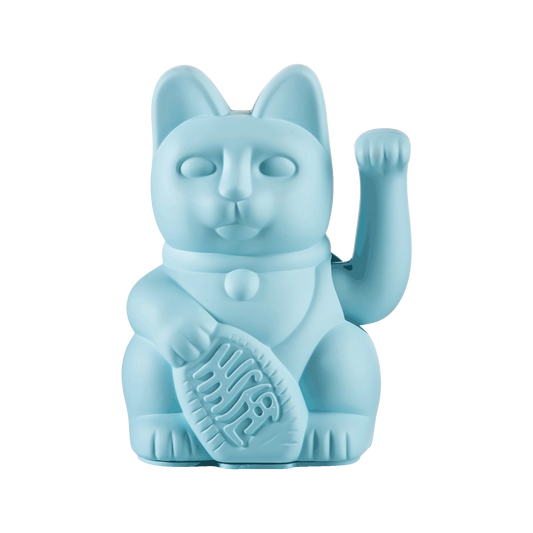 Winkekatze Hellblau – Zärtlichkeit