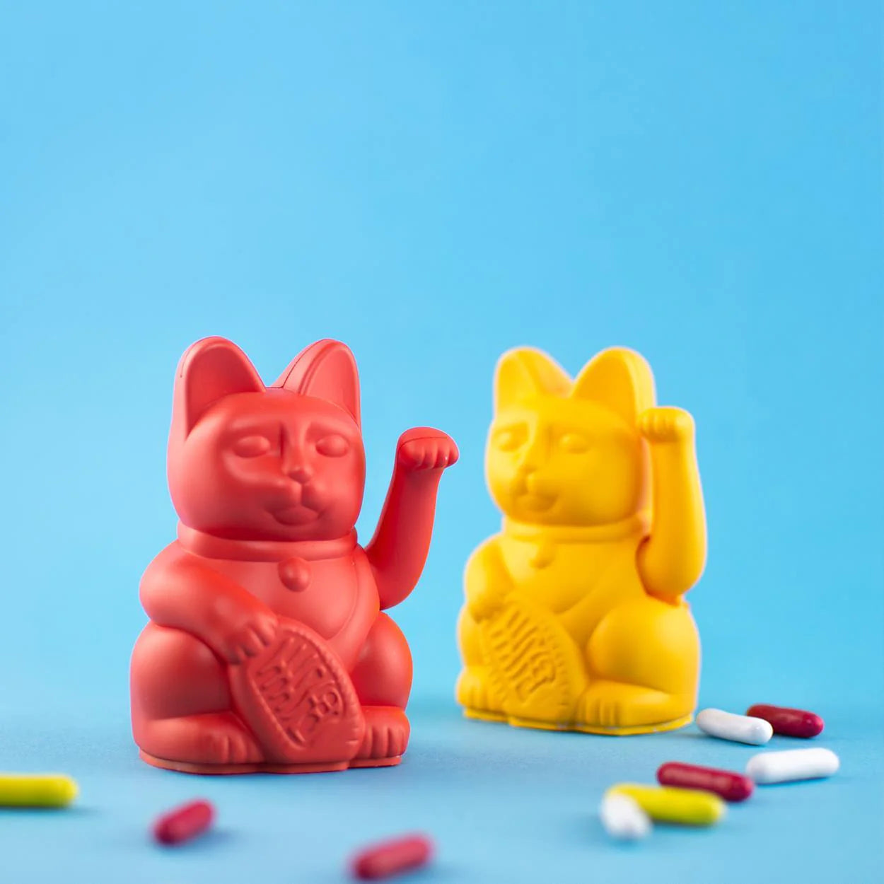 Winkekatze Mini Dunkelgelb – Freude