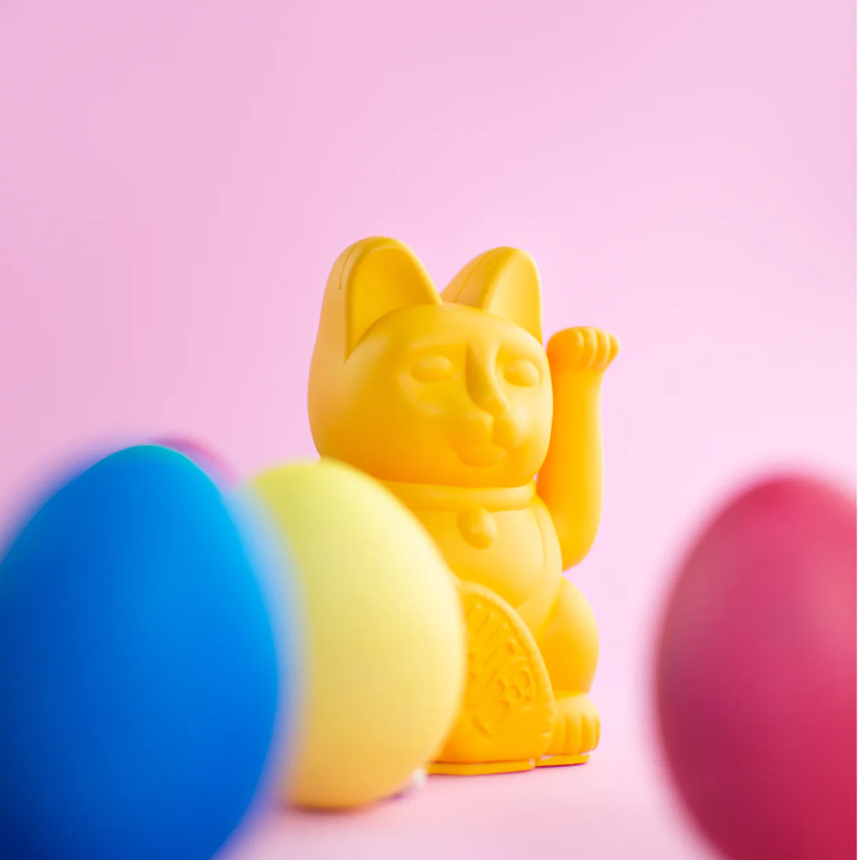 Winkekatze Mini Dunkelgelb – Freude