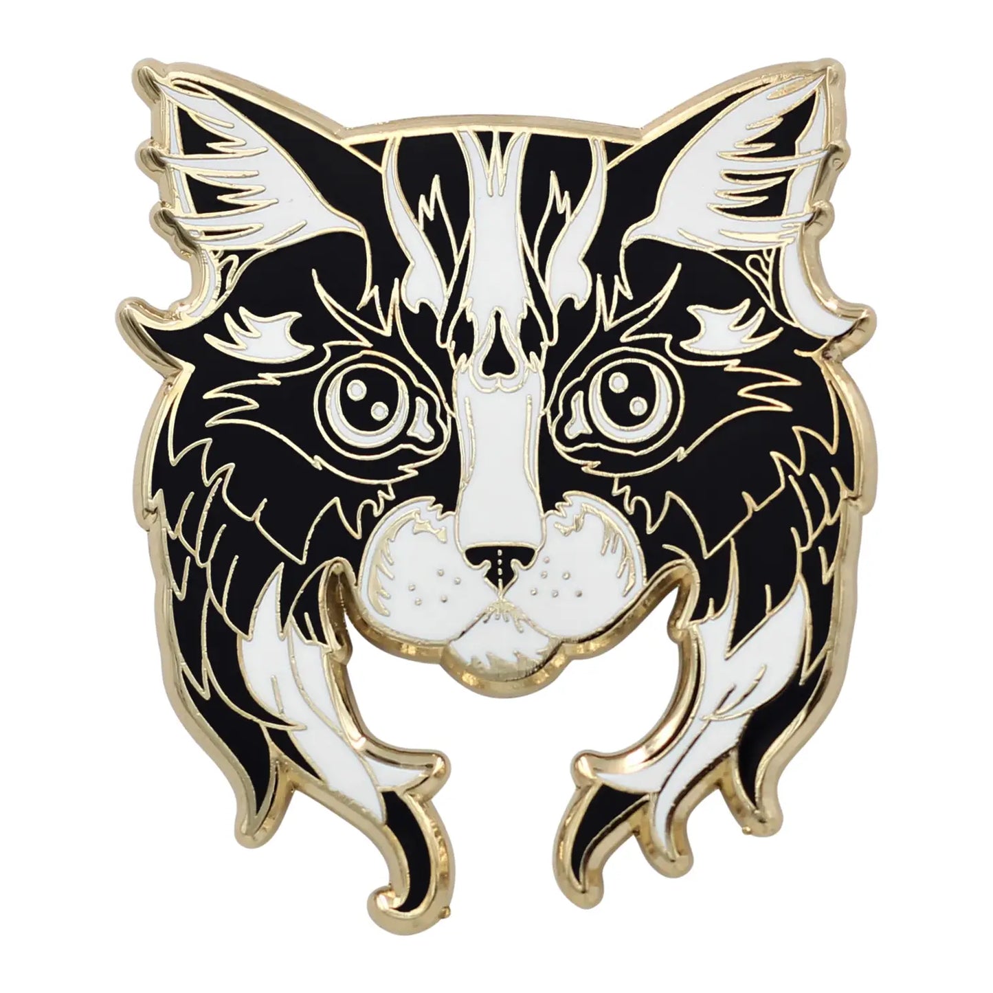 Langhaarkatze - Emaille Pin